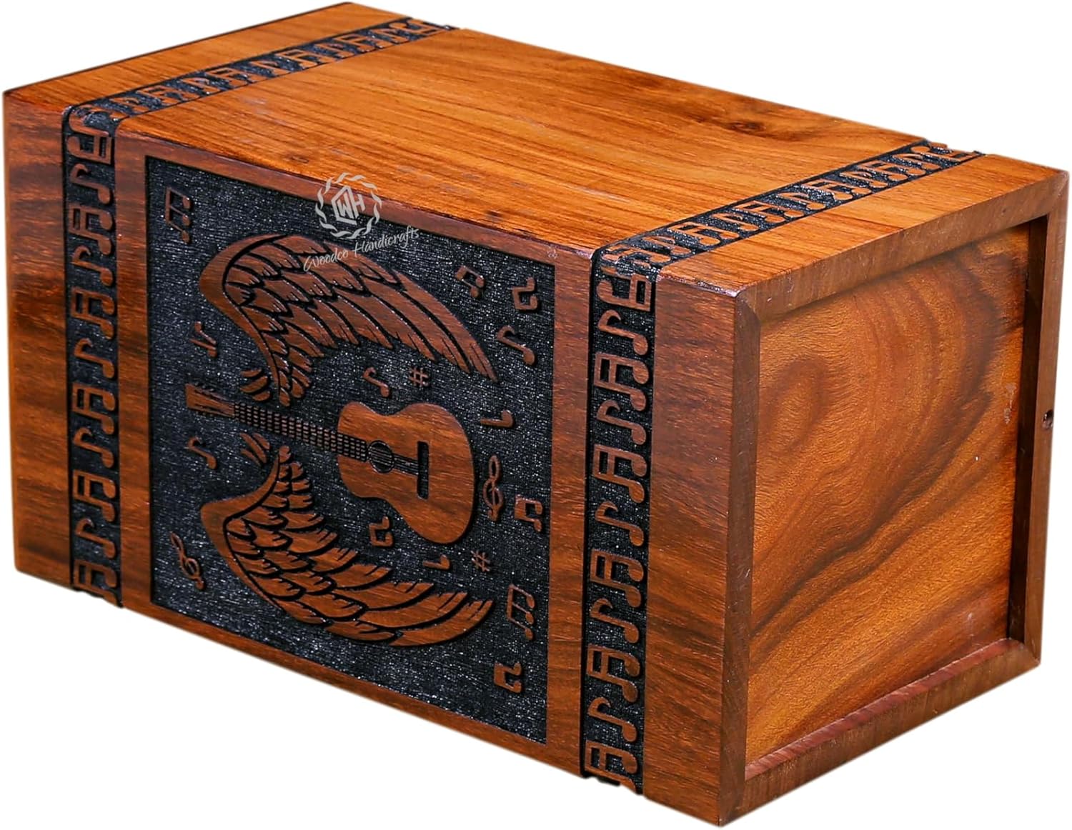 WCH Wooden Cremation Urns for Human Ashes - Keepsake Urns - Handmade for Loved Ones - (K(5x3) 20 Cu/in Inches)