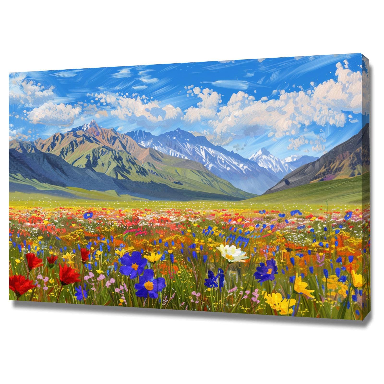 Tableau decoration murale paysage WODJEM 50x70cm cadre
