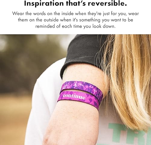 Miniatura 3 de ZOX Bracelets Stretchy Elastic Band with Motivational Affirmations and Beautiful Artwork, Great Gift for Men, Women, and Kids