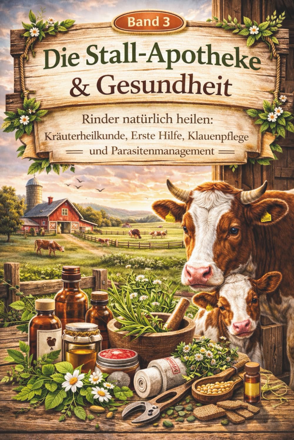 Band 3: Die Stall-Apotheke & Gesundheit( Ratgeber): Kräuterheilkunde, erste Hilfe bei Verletzungen, Klauenpflege und Parasitenmanagement. (Der Wiesenwächter)