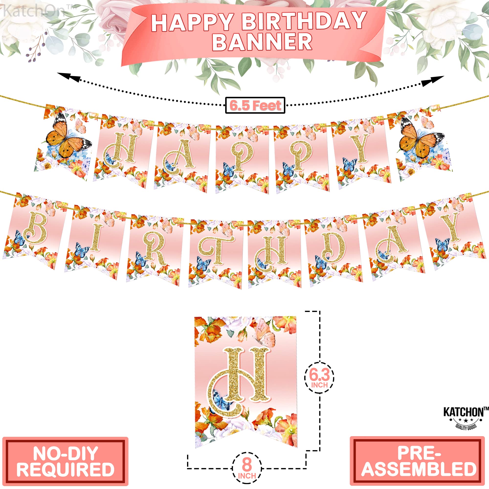 Amazon.com: KatchOn, Glitter Butterfly Happy Birthday Banner - 2 String, Pre-Strung | Banner for Butterfly Birthday Decorations | birthday decorations for women : Home & Kitchen amazon-com-katchon-glitter-butterfly-happy-birthday-banner-2-string-pre-strung-banner-for-butterfly-birthday-decorations-birthday-decorations-for-women-home-kitchen