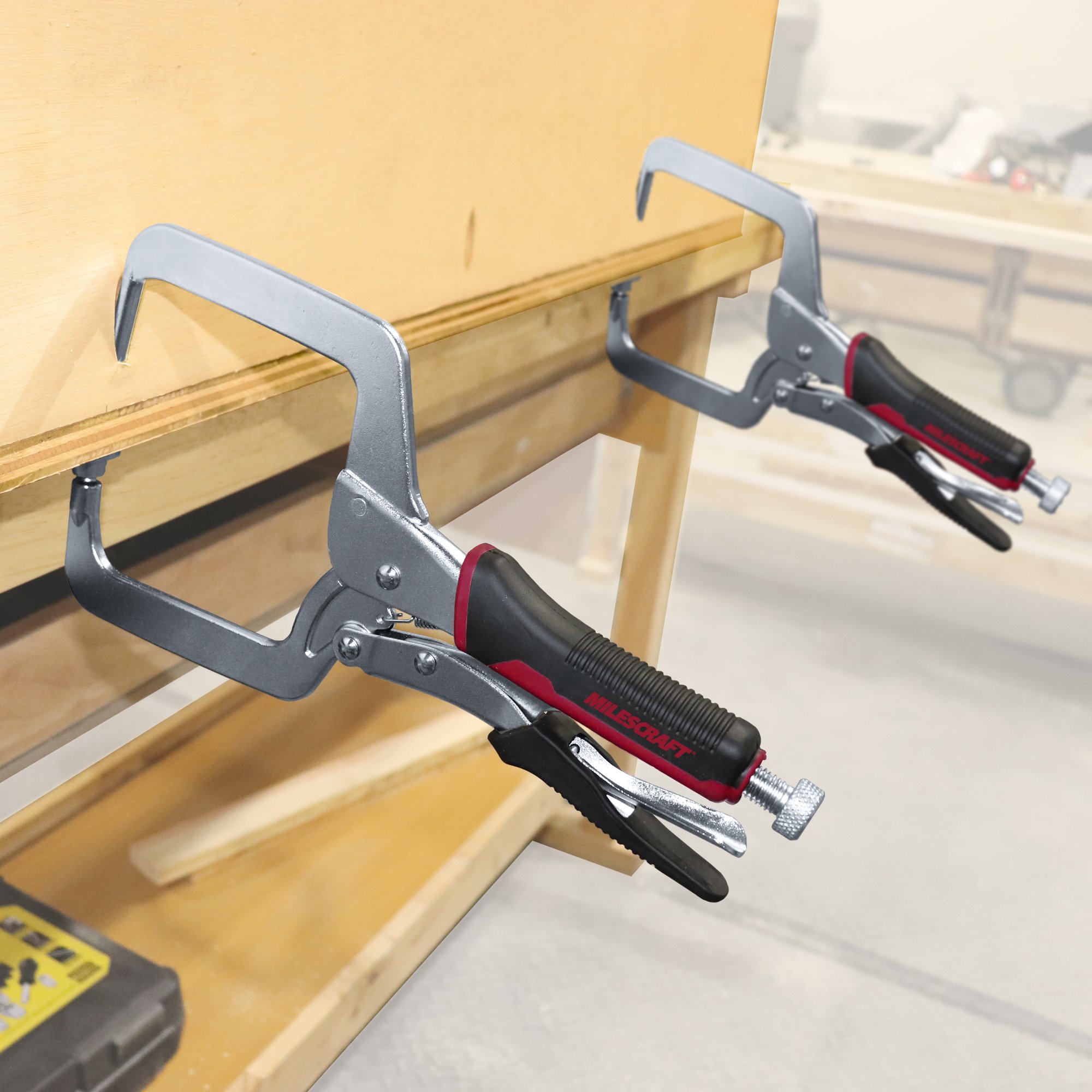 Milescraft 4004 Pocketclamp - zacisk kątowy do stolarki kieszonkowej, 10 cm