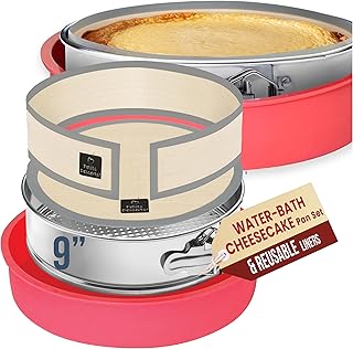 Cheese Cake Pans for Baking - NON TOXIC 9 Inch Spring Form Pan for Chees...