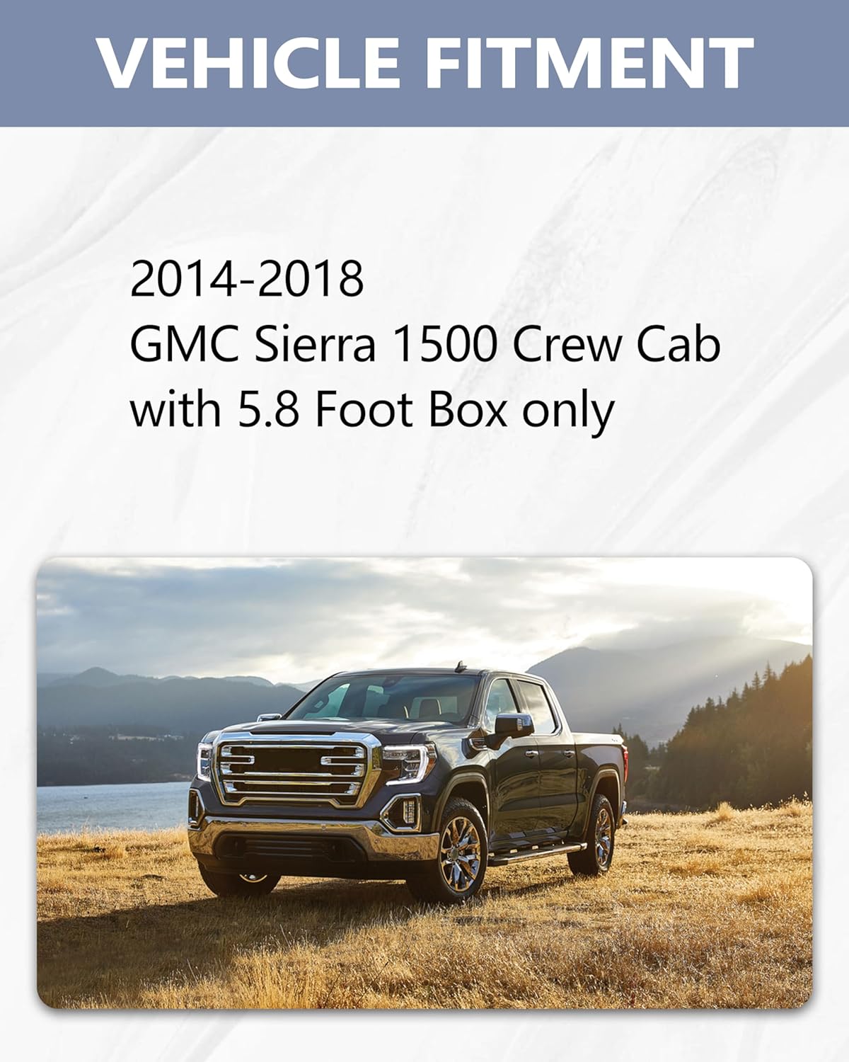 Fuel Tank Filler Door Gas Tank Door Cover for Sierra 1500 5.8 Ft Box 2014 2015 2016 2017 2018 OEM 22776831