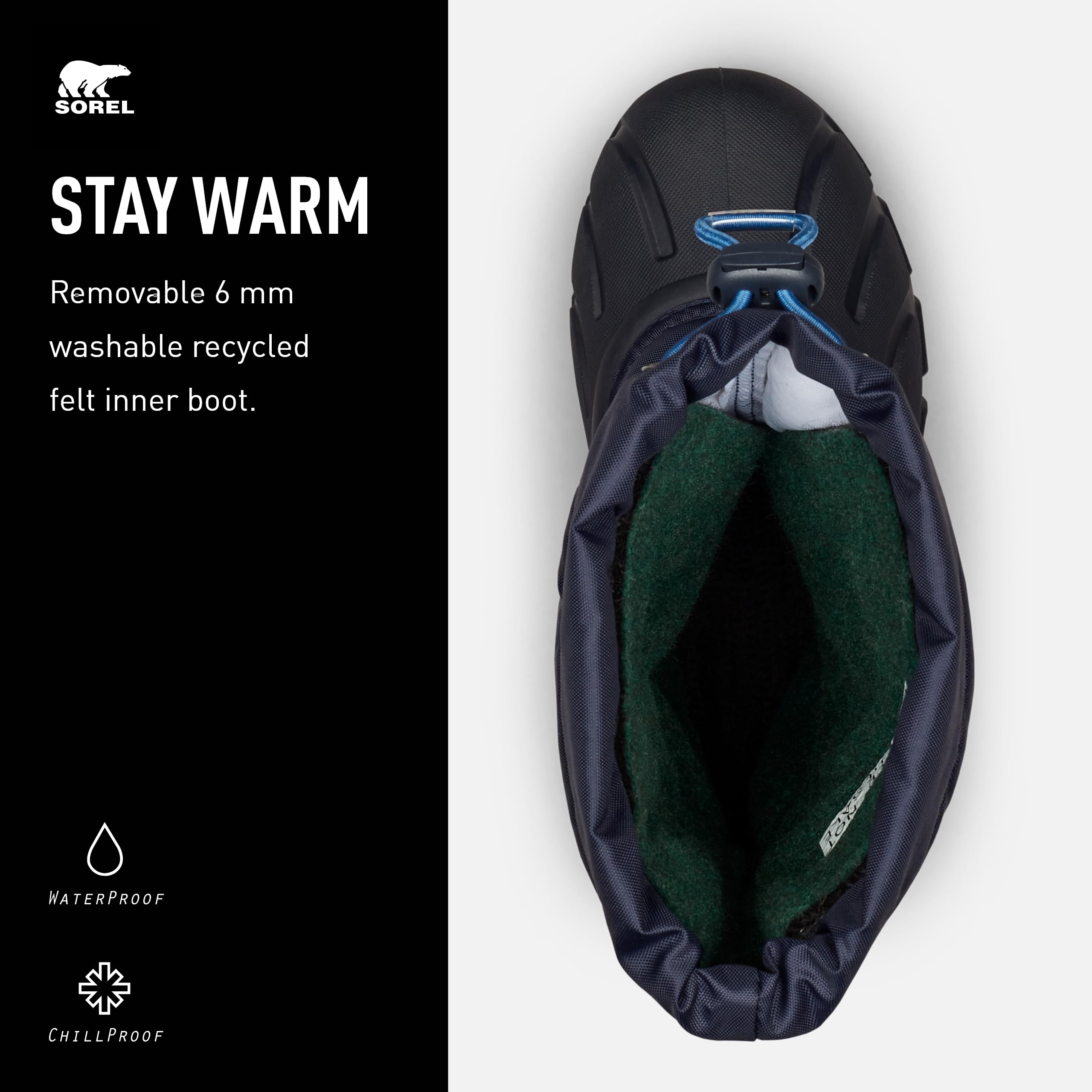 Sorel Stivali invernali unisex per bambini, Youth Flurry