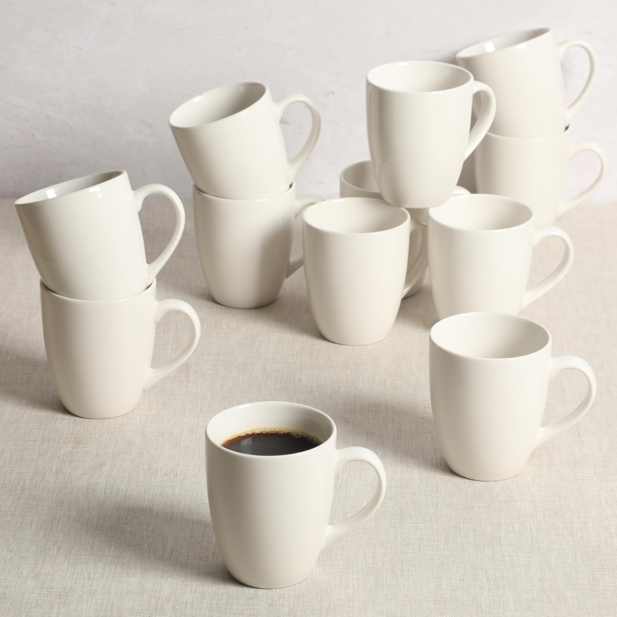 Amazon.com | Gibson Home Great Essentials 12 Ounce Porcelain