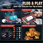 LAUNCH CRP123 V2.0 Plus [2026 New Model] All System Scan Tool with 3 Reset Oil Service/Throttle Relearn/SAS Reset,OBD2 Scanner Diagnostic Tool,Lifetime Free Update