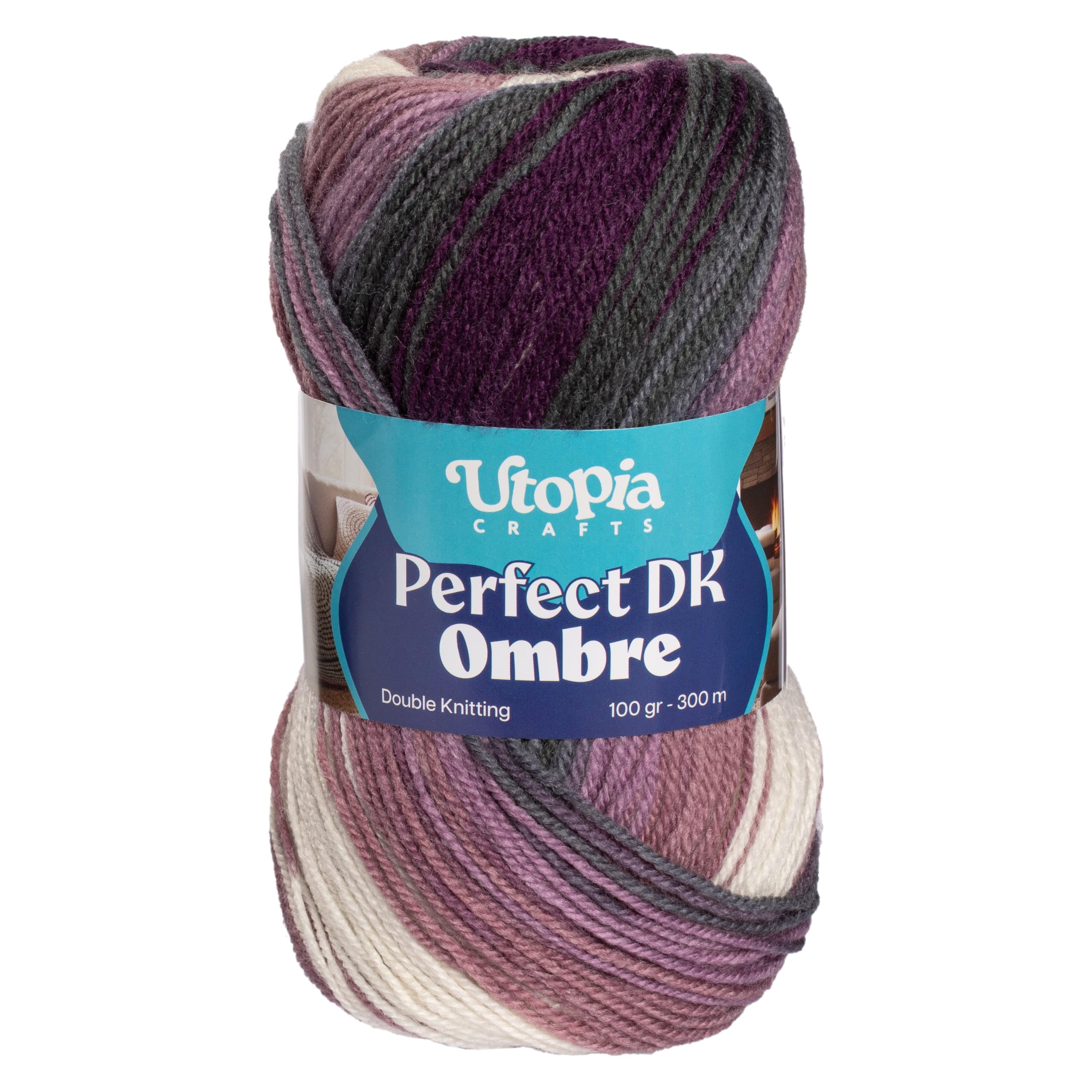 Utopia Crafts DK Ombre Multicolour Double Knitting Yarn 100g (004)