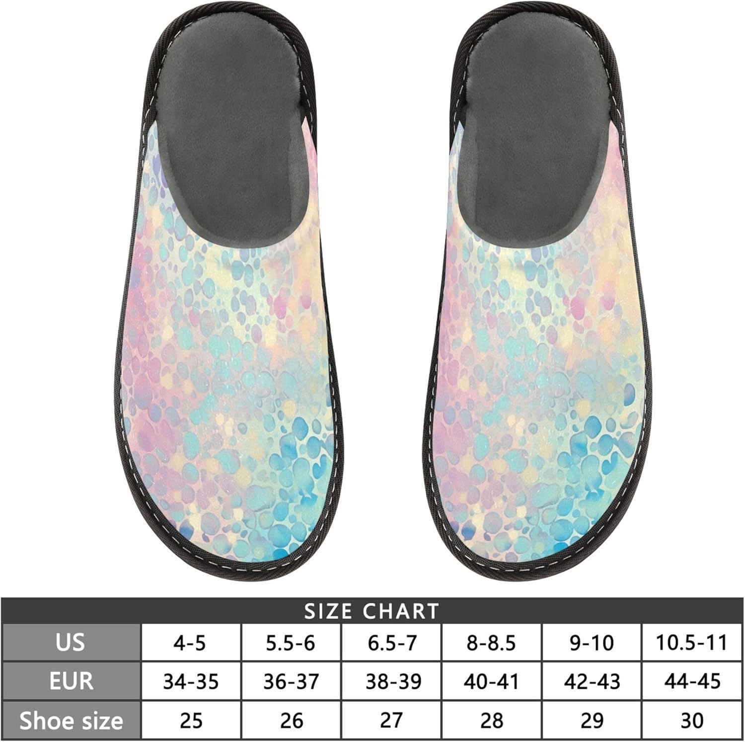 Glitter Texture House Slippers – Cozy Fuzzy Slippers for Guests, Washable & Disposable, Perfect for Shoeless Home, Spa & Hotel Use A110568