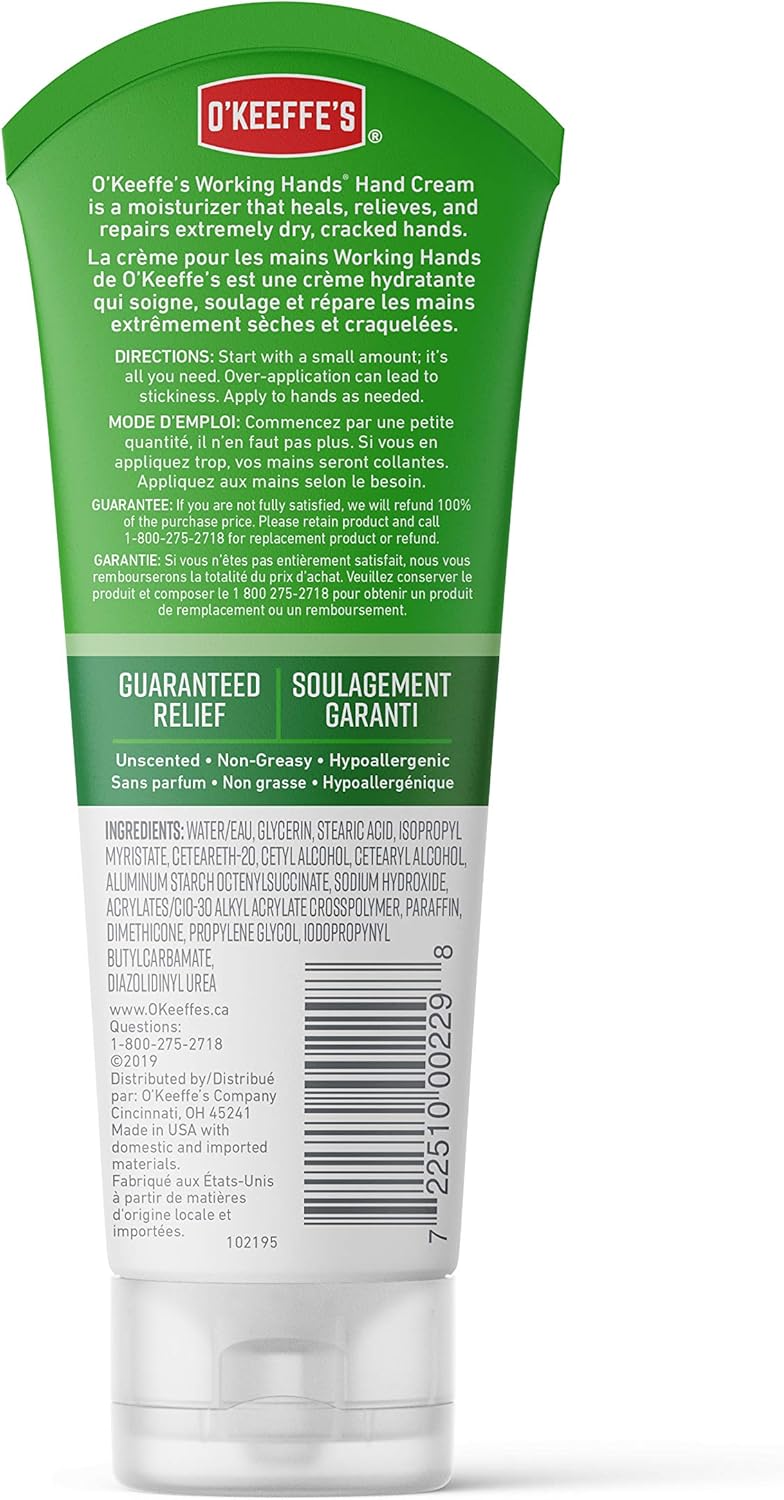 O'Keeffe's Working Hands Hand Cream, 7 Ounce (198g) Tube (Pack of 1) : Everything Else