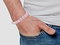 Vista 40 de Amazing Gemstone Pulsera de cristal para mujeres y hombres, pulsera de cristal curativo de protección, pulsera elástica con cuentas de piedras