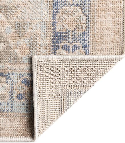 Miniatura 7 de Unique Loom Whitney Collection - Alfombra rectangular de 4 pies 1 pulgada x 6 pies 1 pulgada, azul cielomarfil