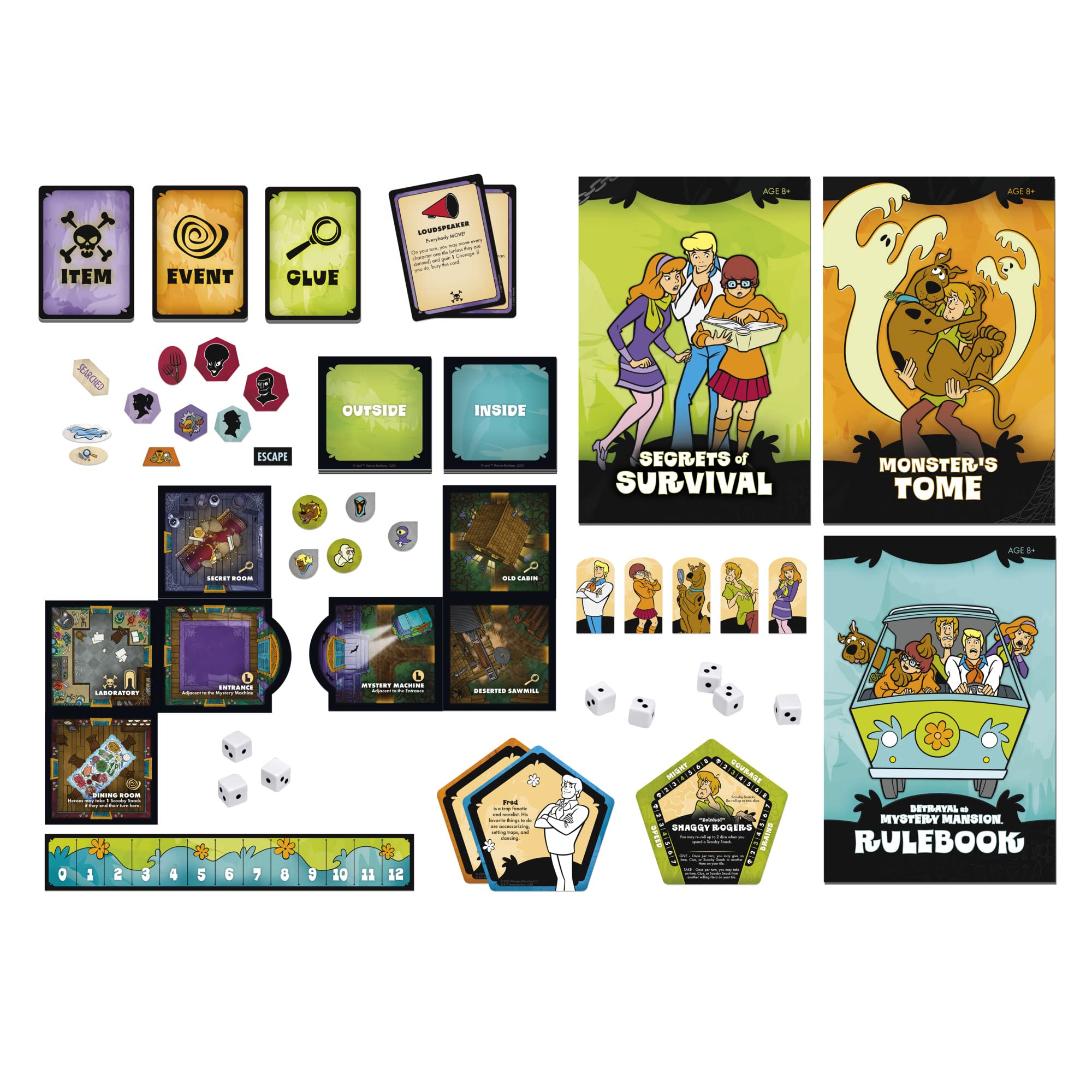 Avalon Hill Scooby Doo in Betrayal at Mystery Mansion, Black, 26.7 x 5.1 x 26.7 cm - Image 2