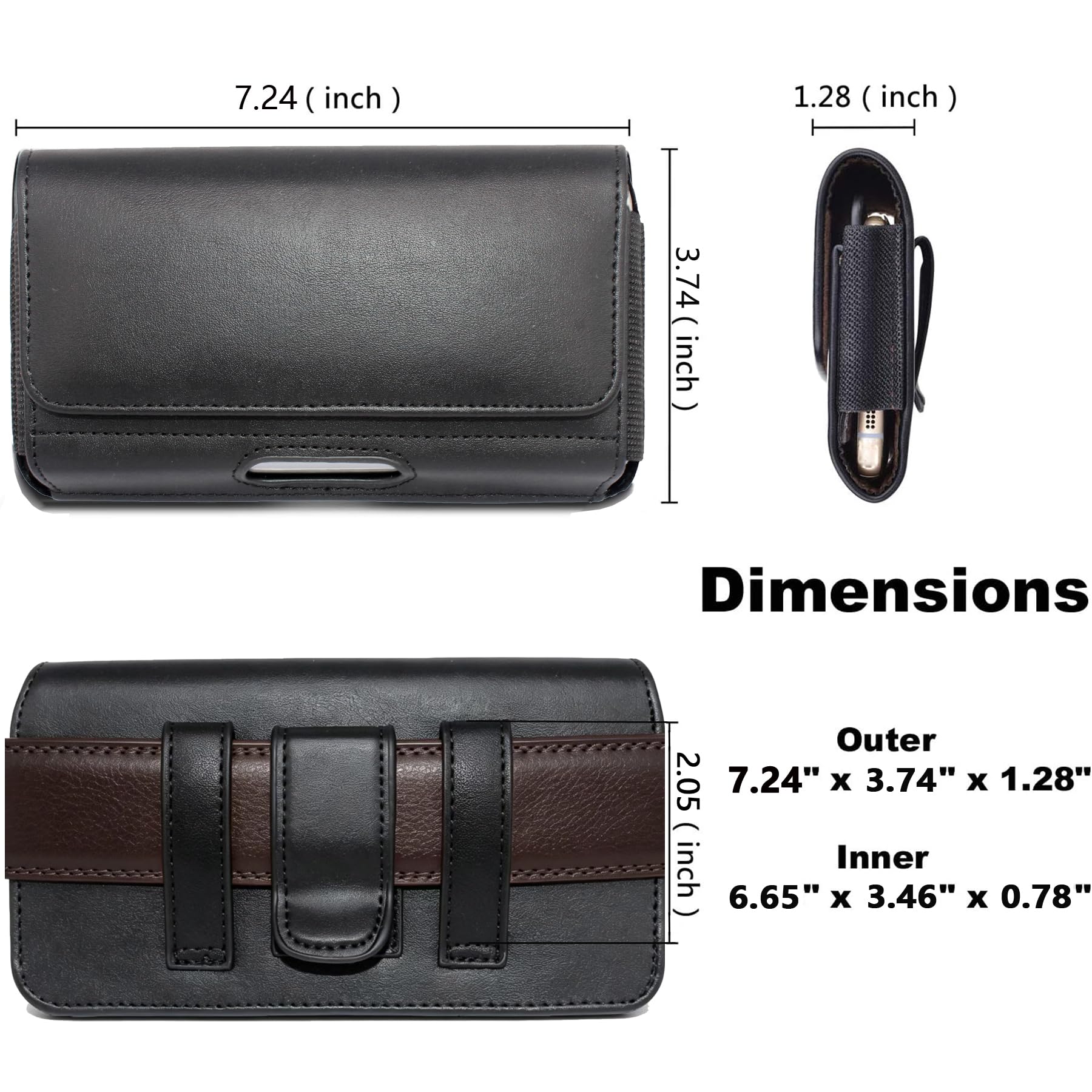Custodia per Google Pixel 11 Pro Fold, custodia da cintura per telefono [slot per schede integrato], passante per cintura, clip da cintura, chiusura magnetica Pixel 11 Pro Fold Custodia