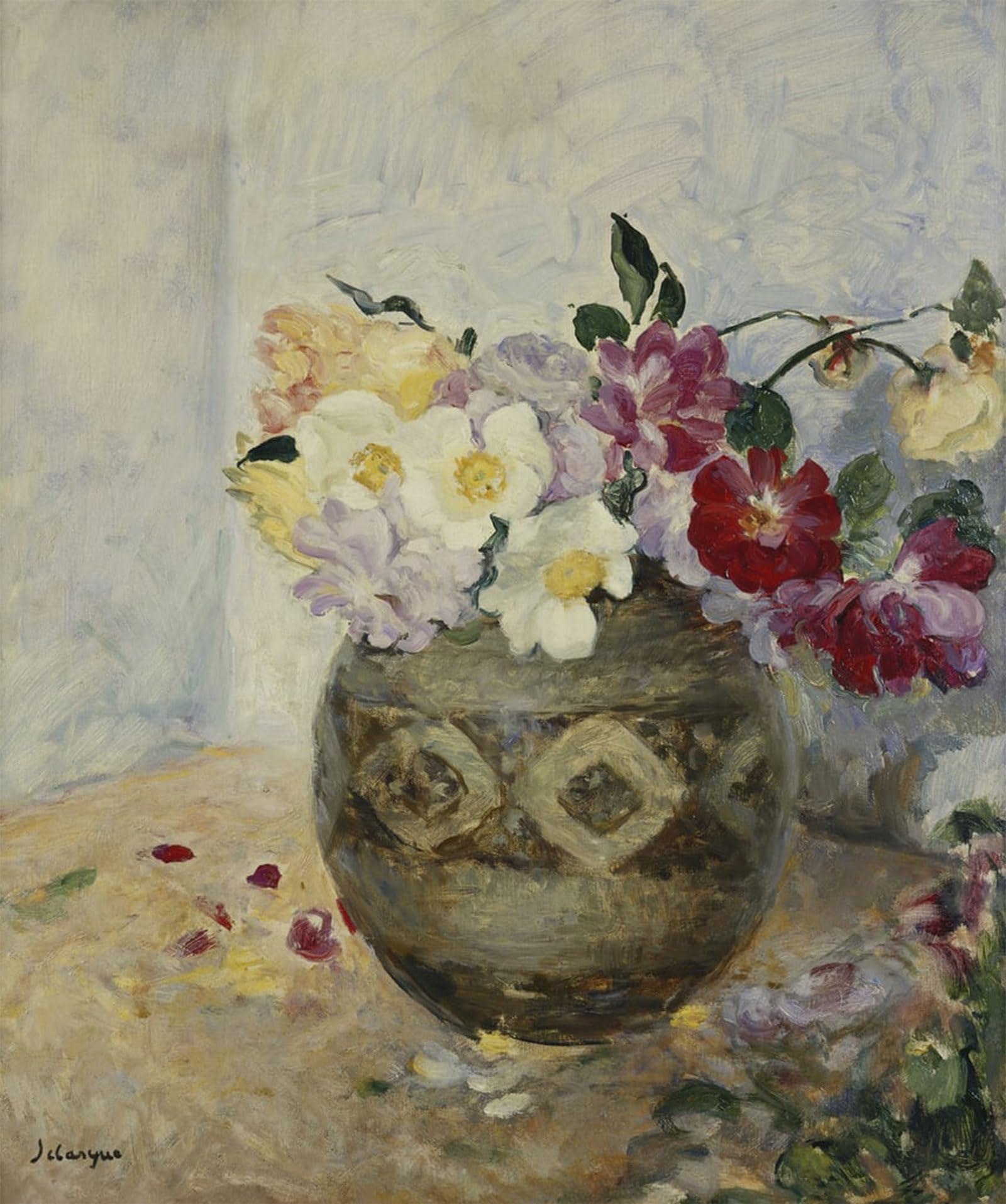 Tableaux Graffiti Vase de fleurs Henri Lebasque Impression 60x90cm - 5