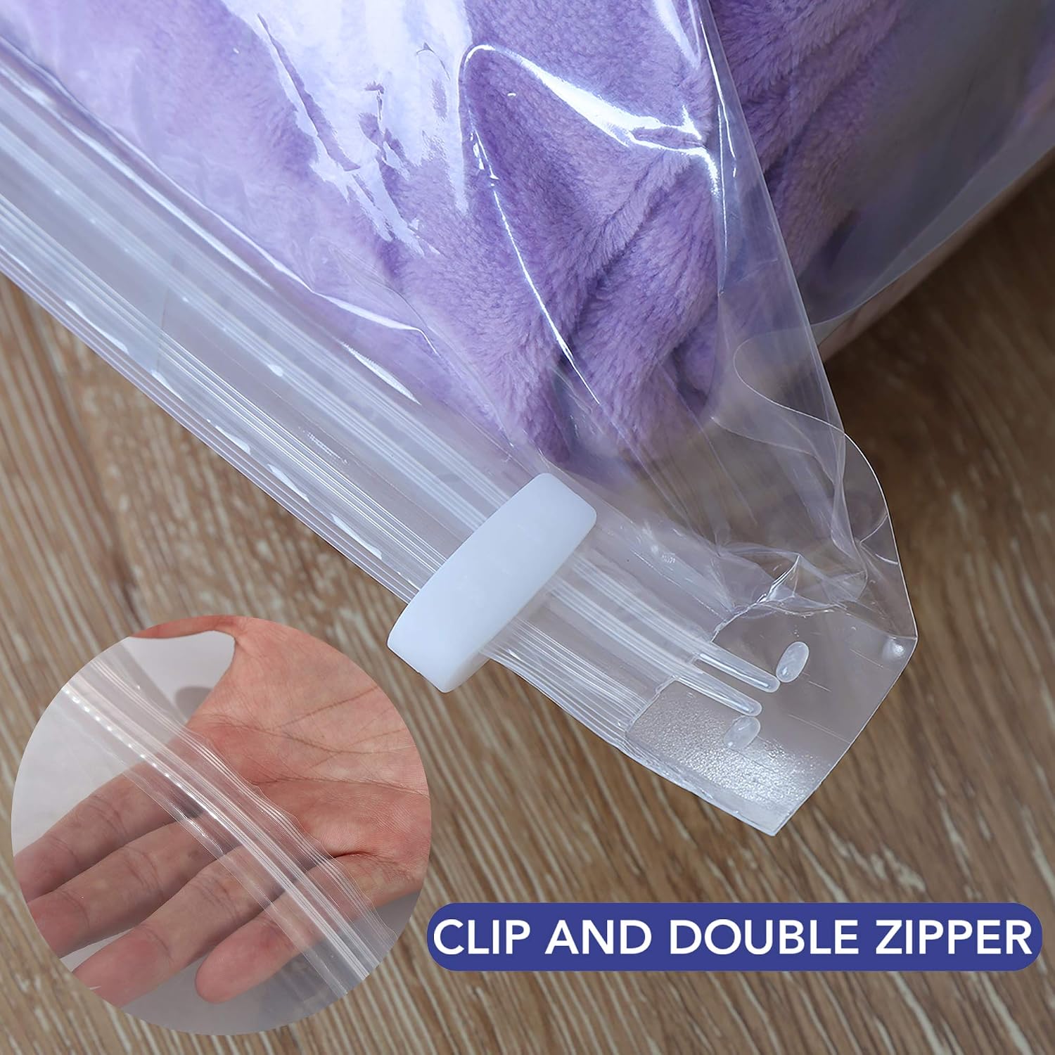Vacuum Storage Space Saver Bags for Clothes, 16-Pack (4x Jumbo, Large, Medium, Small) Vacuum Sealer Bags for Comforters and Blankets (16 Combo)