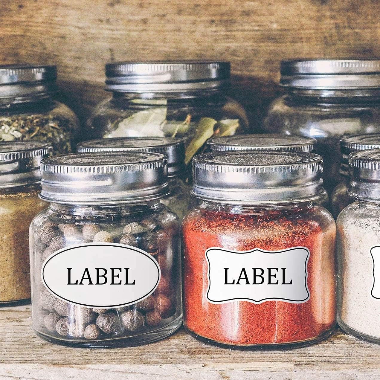 Hybsk Removable Freezer Labels Easy Peel Off - Frozen Food Storage Labels That Leave No Sticky Residue After Use (Type 1) : Office Products