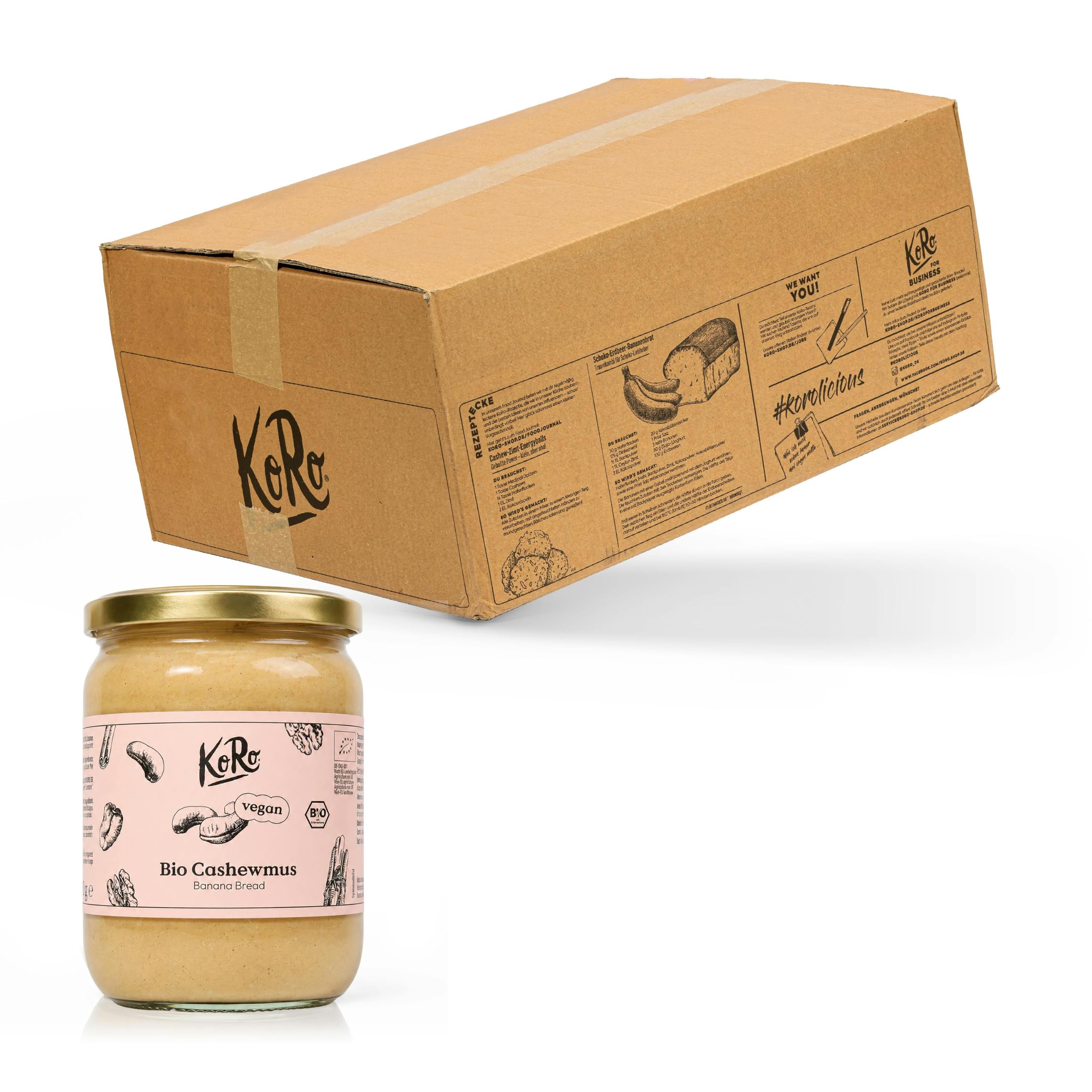 KoRo - Bio Cashewmus Banana Bread 6 x 500 g