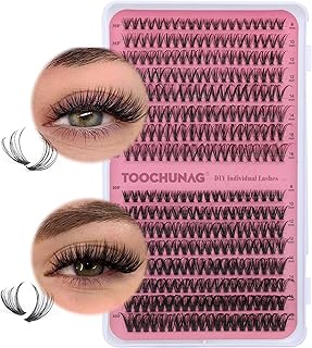Cluster Lashes 30D+40D Eyelashes Individual Lashes 320pcs Cluster Eyelash Extensions 8-16MIX DIY Lash Extension D Curl Wispy Russian Eyelash Clusters by TOOCHUNAG