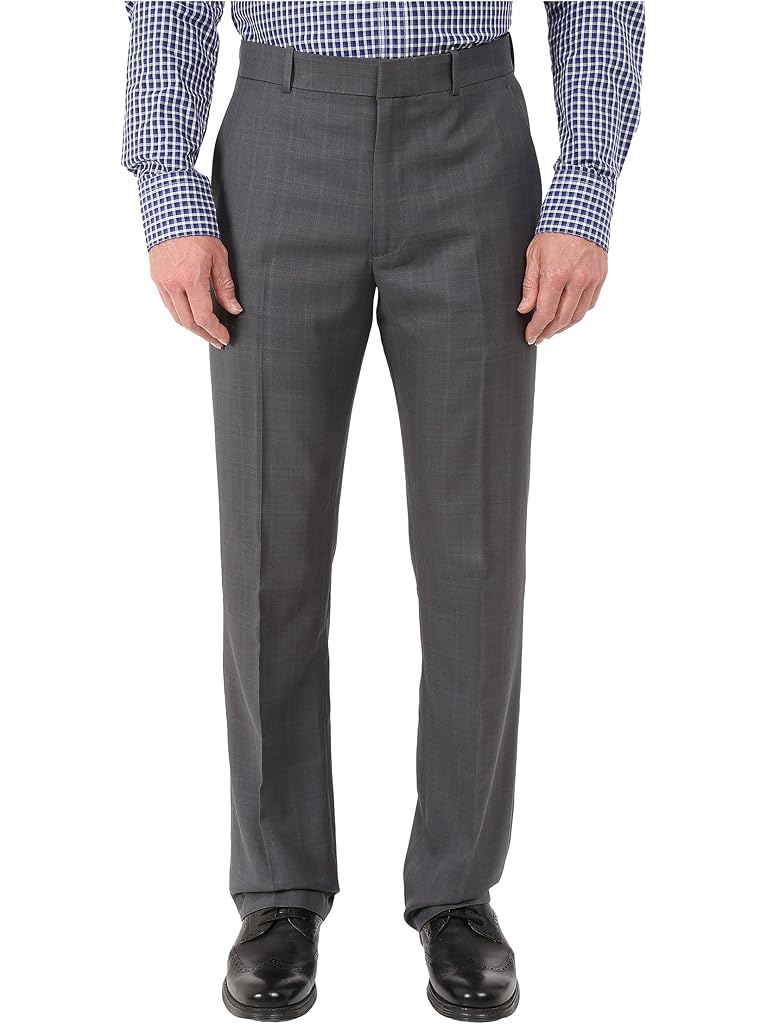 Black Perry Ellis Windowpane Performance Portfolio Pant