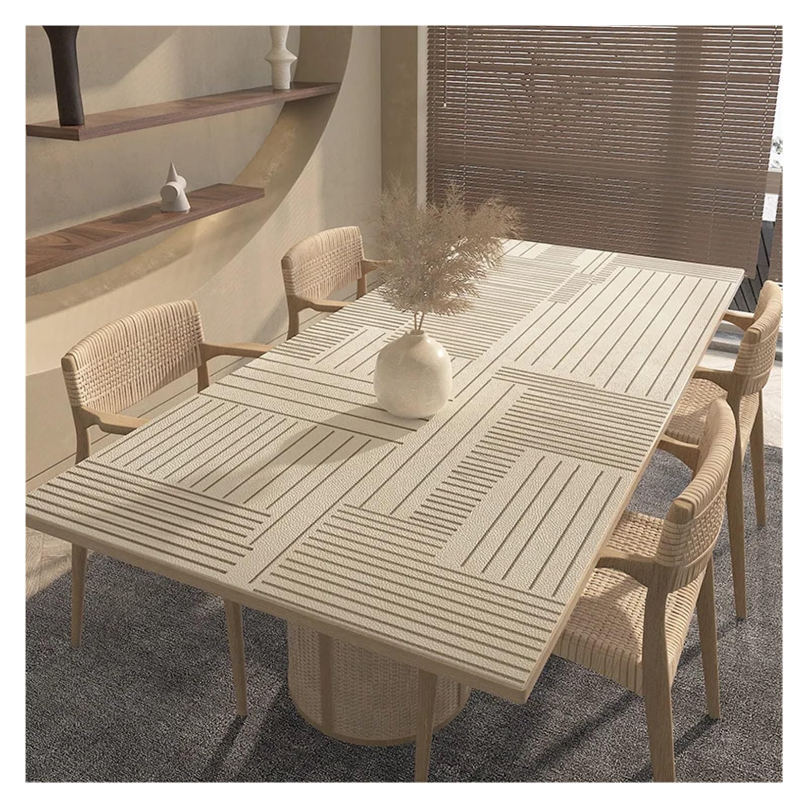 Sottomano da scrivania in pelle, tovaglia impermeabile antiolio, copertura rettangolare e tovagliette for ufficio e casa(Color 2,90x90cm)