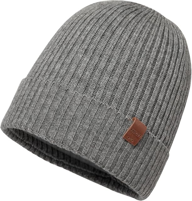 Fancet Life Winter Beanie Hat Mens 46% Merino Wool Hats for Women Golf Running Skiing Walking Warm Gifts for Xmas