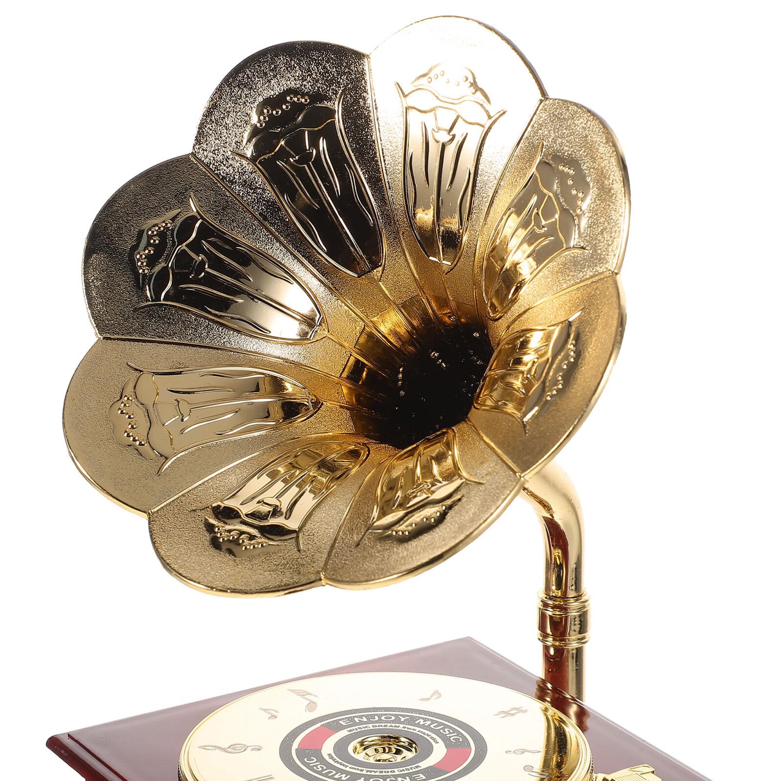 Alipis Retro Phonograph Spieluhr Kleiner aus Kunststoff und Metall