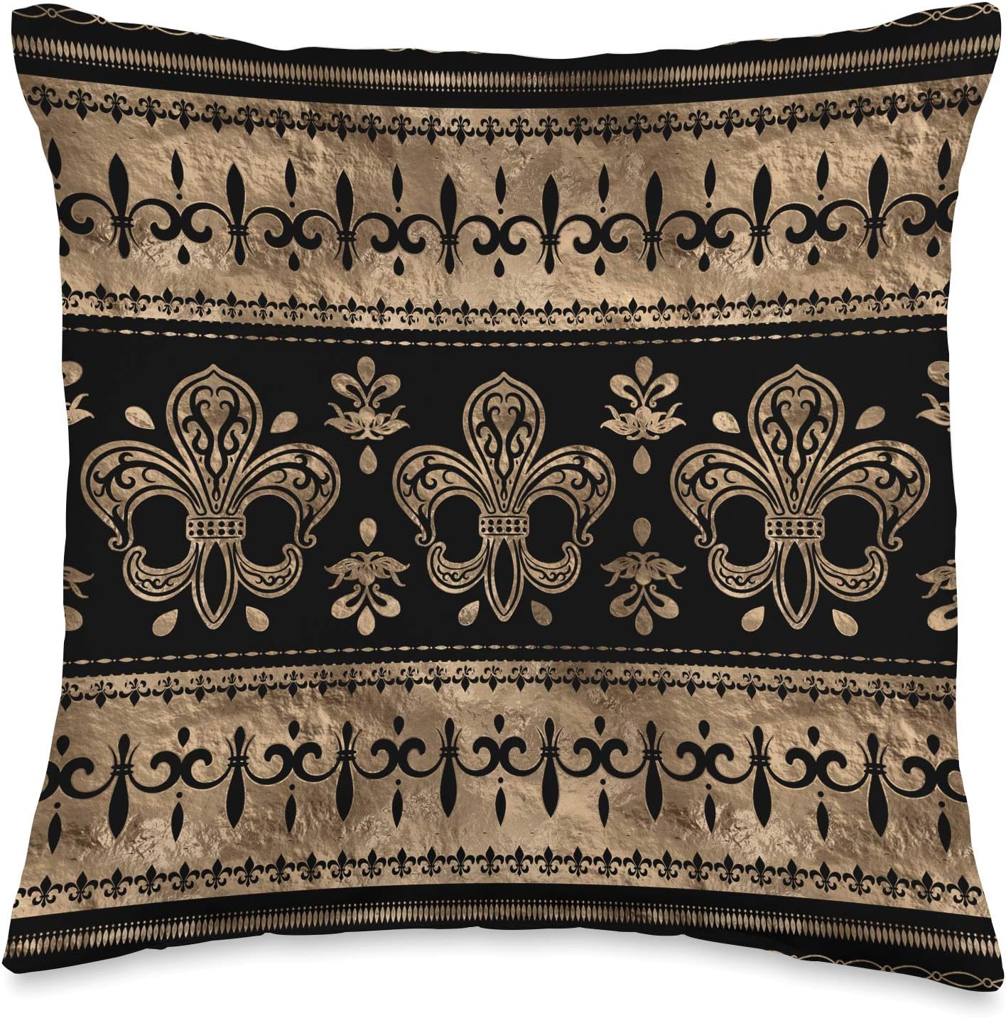 Luxury Fleur-de-lis ornament Throw Pillow