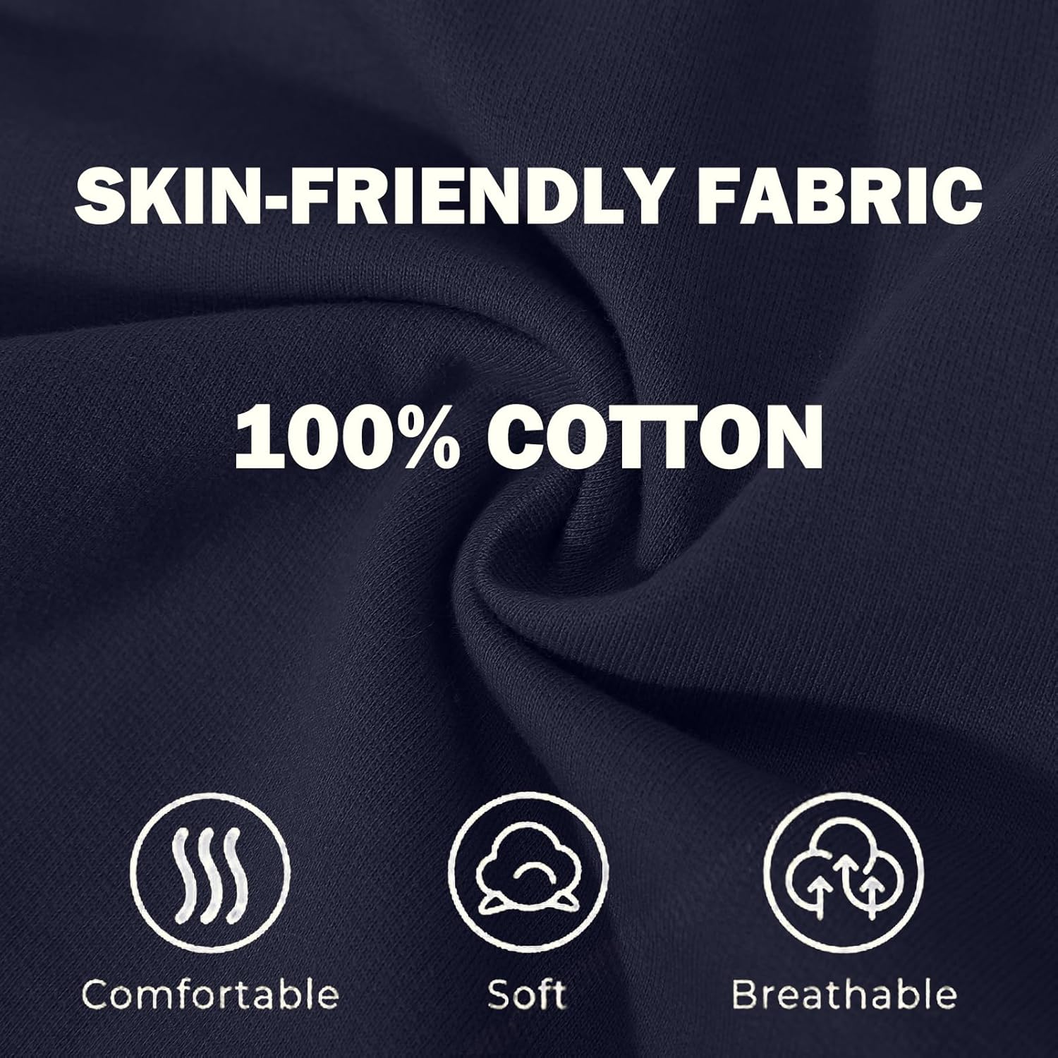 Phedrew 5-Pack Boys Cotton Shorts Toddler French Terry Cotton Pull On Shorts with Drawstring(2-12 Years) - Image 4