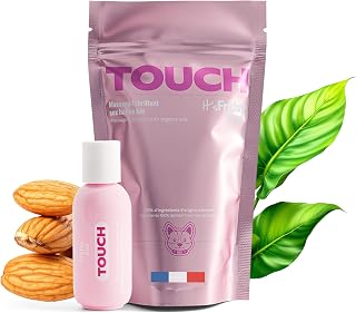 Huile de Massage et Lubrifiant Bio | Texture Fluide et Soyeuse 100% Naturelle | Huile d'Amande Douce | Comestible | Compatible Zones Intimes | Made in France - 50 ml