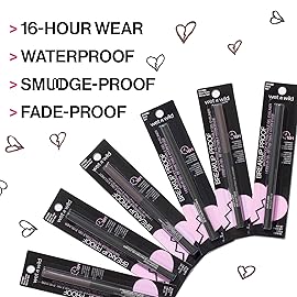 wet n wild Mega Last Breakup Proof Waterproof Retractable Gel Eyeliner - Ultra Pigmented 16-Hour Long Wear, Smudge Proof Satin Finish Formula, Cruelty-Free & Vegan - Brick Brown