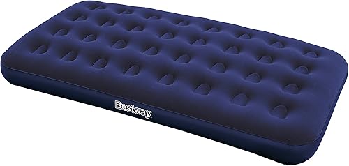 Bestway Flocked Air Bed Twin Azul