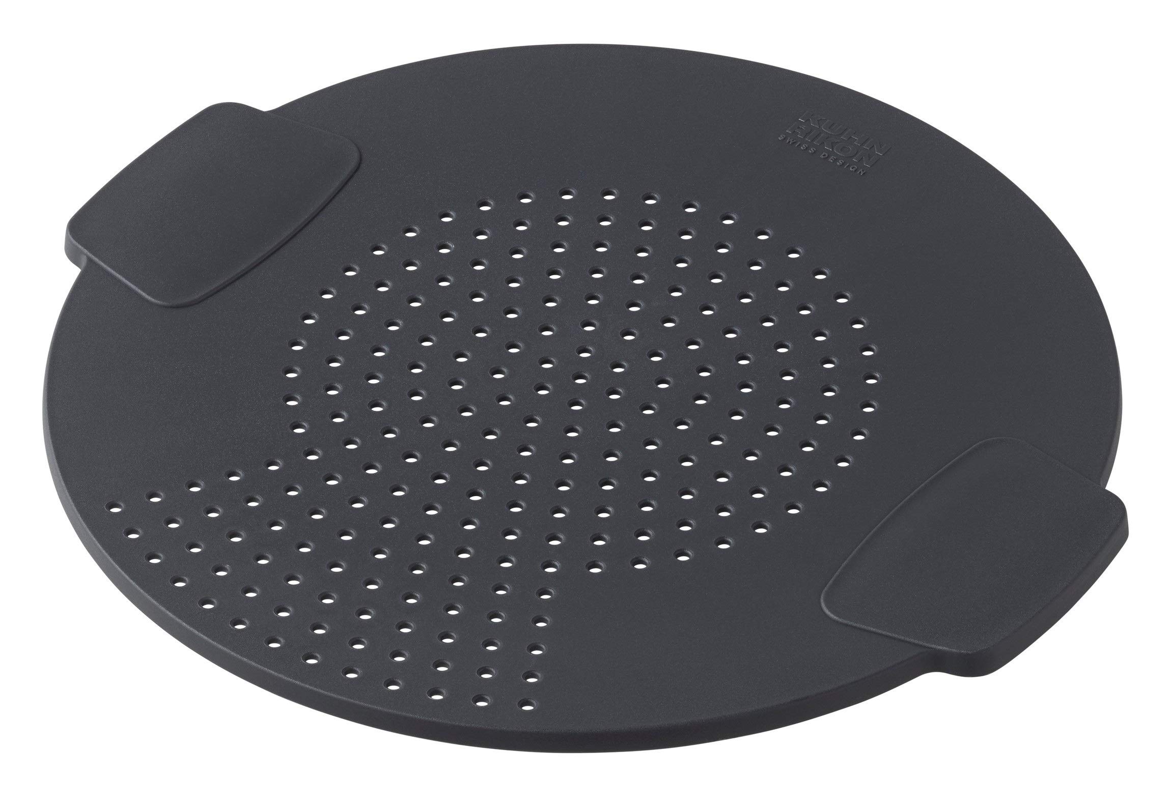 Kuhn RikonSmart & Compact 2-in-1 Strainer and Splatter Guard, Nylon, Black