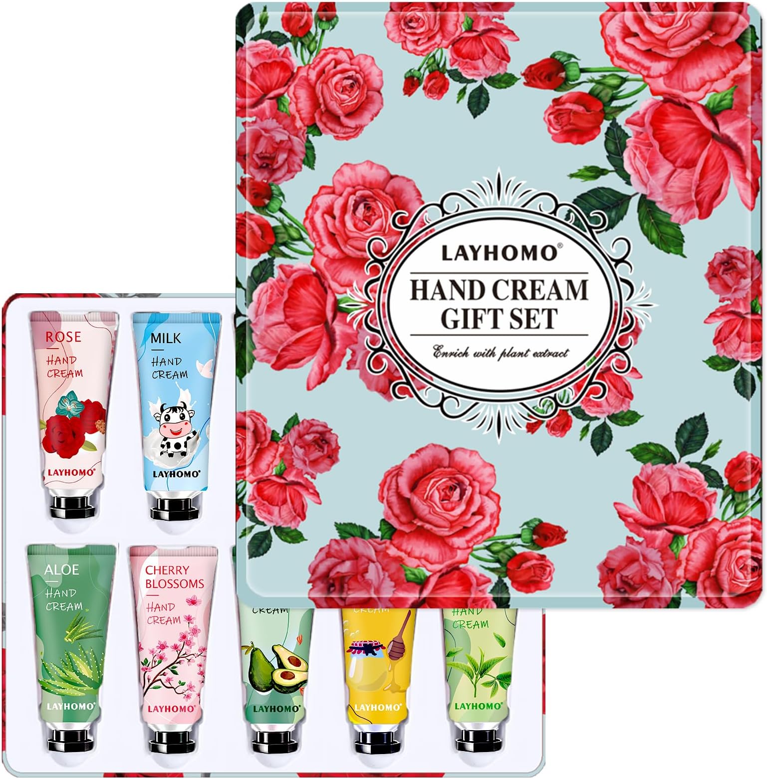 10 PACK Hand Cream Gift Sets for Women Girls,Plant Fragrance Hand Cream for Mothers Day Gifts,Hand Lotion for Dry Hands,Holiday Gift Christmas Gifts Stocking Stuffers Gift Sets for Women,Mom,Sister