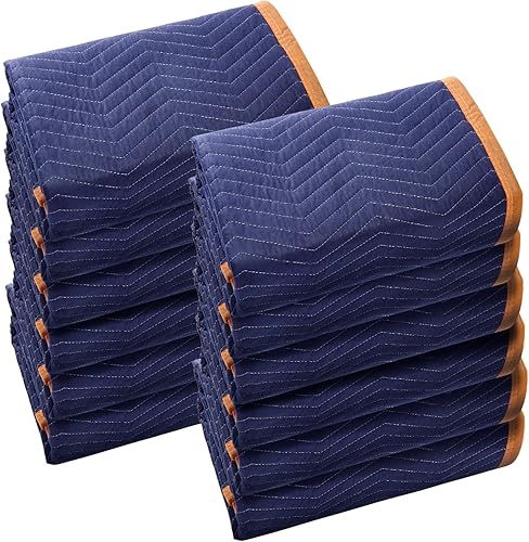 Miniatura 12 de VEVOR YB085-35 Mantas móviles, 35 librasdz, 12 paquetes, azulnaranja