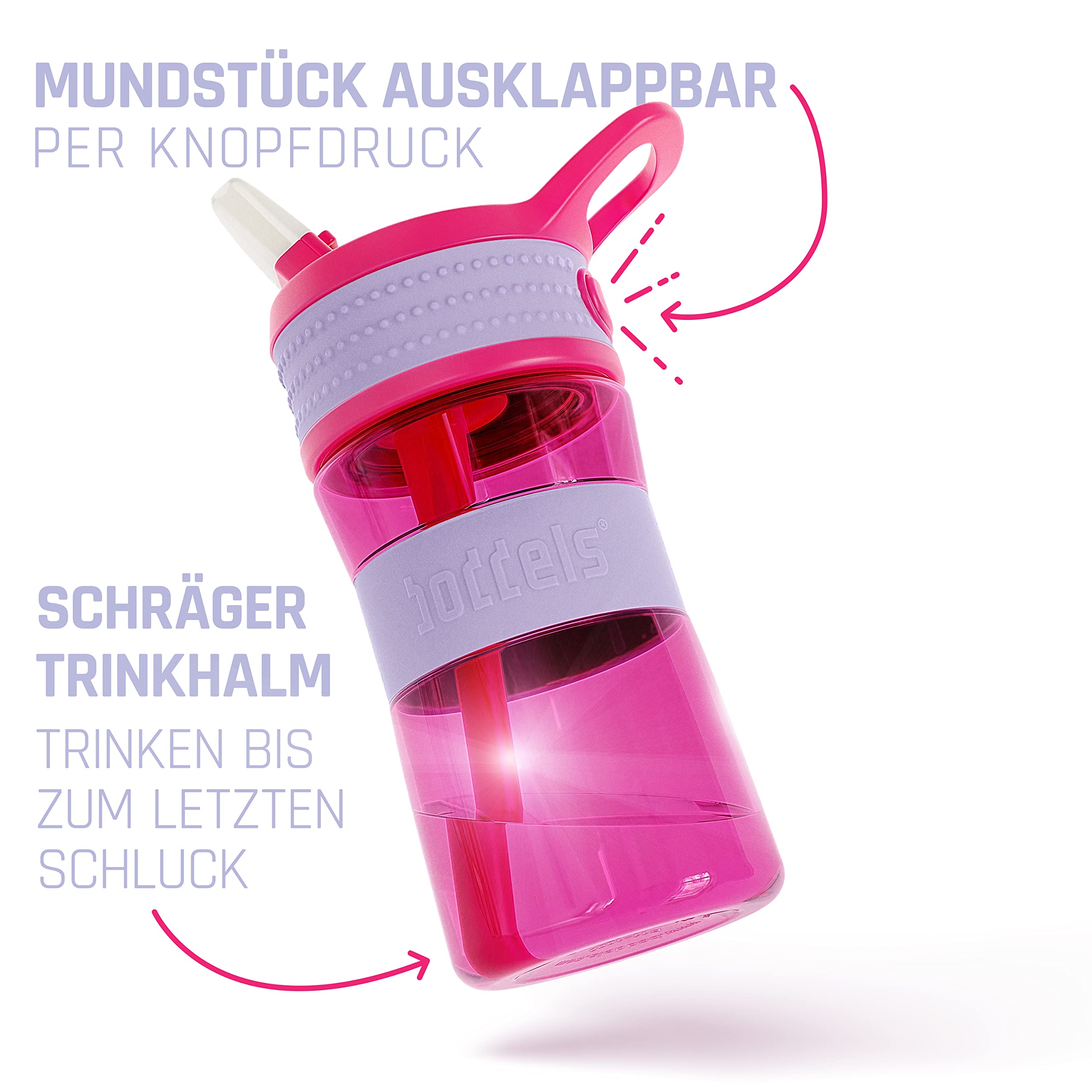 FristChoice Kinder Trinkflasche 400ml: Isoliert, BPA-frei & Auslaufsicher – Mit Strohhalm Für Schule & Sport