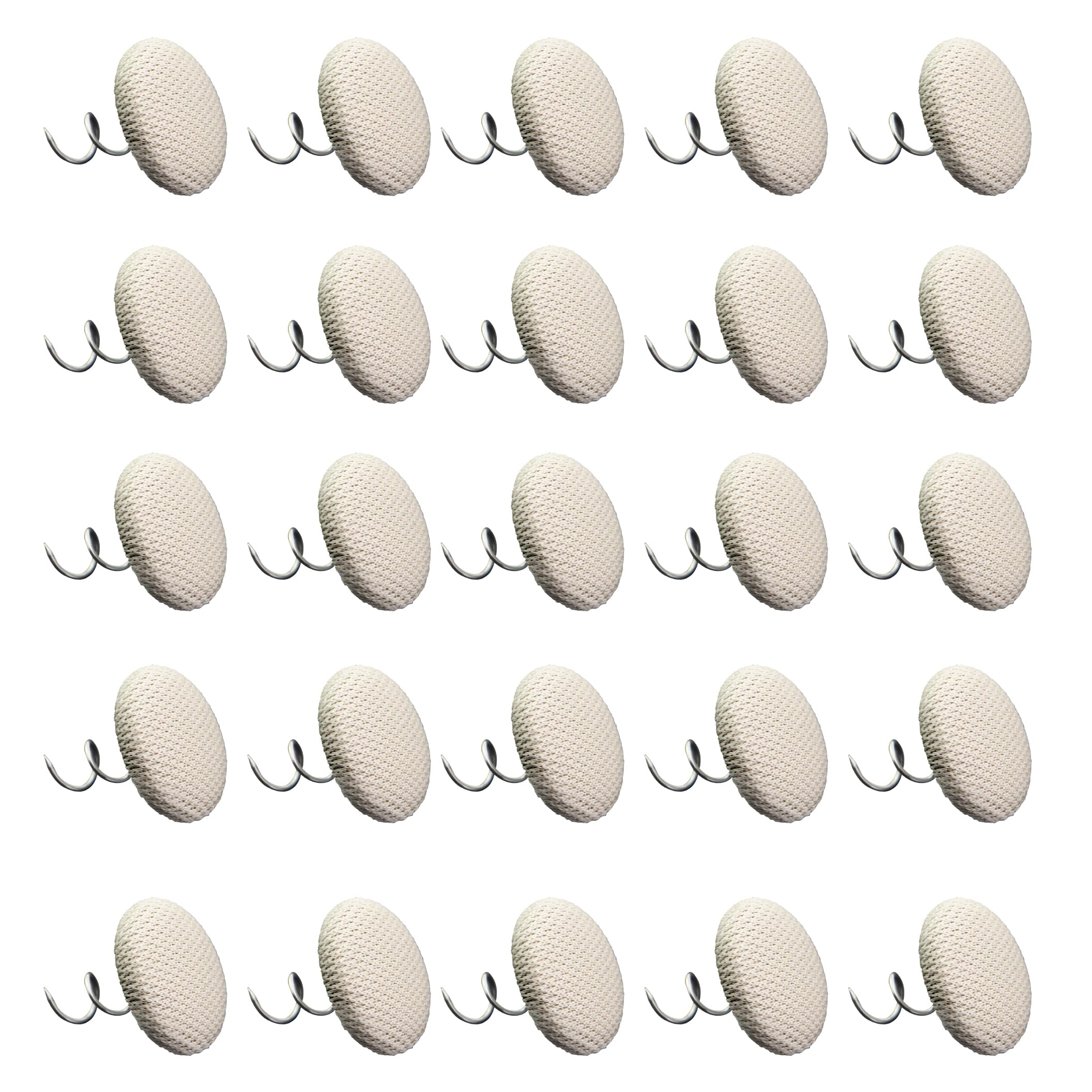 Caishun 25PCS 20mm Upholstery Twisted Pins Sofa Nail Spiral Nails Bedside Decorative Pins Bed Skirt Edge Holder for Decorative Arm Cover Cufflinks Headwear