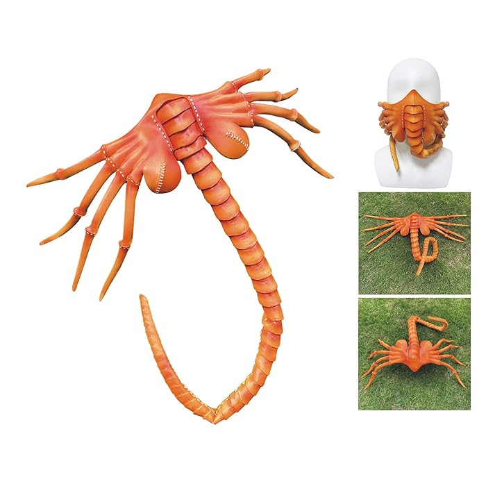 Buy Kuberas Alien Facehugger Mask Creepy Face Hugger Halloween Costume
