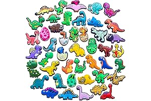 Dinosaur Charms for Crocs, Clogs and Bracelets - 30-45 Piece Dino Charm Set