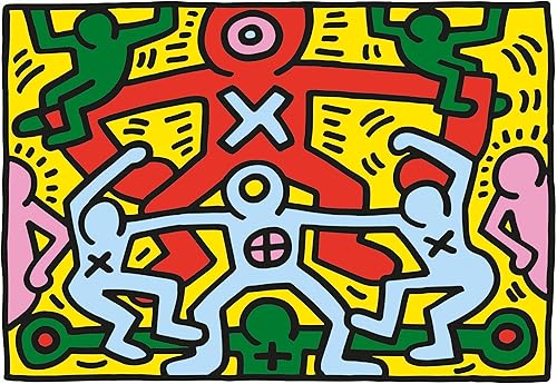 Miniatura 2 de Clementoni - Keith Haring Haring-1000 Adult Pieces, Art, Famous Paintings, Made in Italy, Multicoloured, 39757
