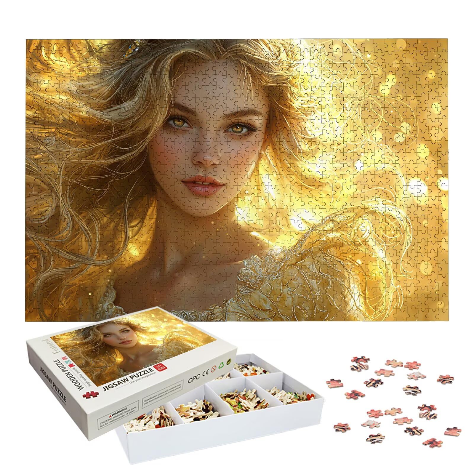 Puzzle 5000 Pezzi Principessa, Puzzle Bellezza 5000 Pezzi Arte per Adulti e Bambini, Misura: 156.5x105.5 cm, Puzzles Legno per Adulti con Squisita Scatola di Imballaggio, Regalo Donna e Uomo, -9097