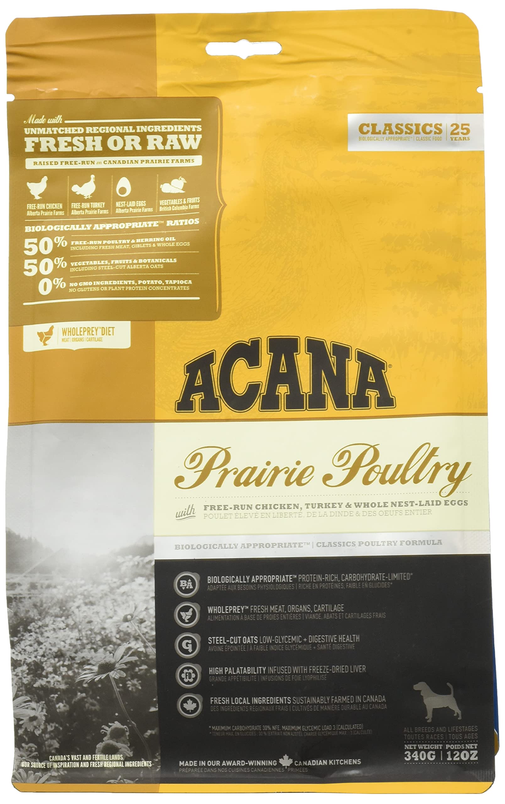 Prairie Farms Acana Classic Prairie Poultry 17 Kg PIENSO PRAIRIE
