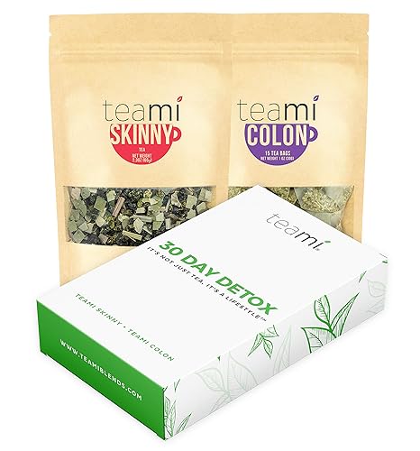 Miniatura 1 de Teami 30-Day Detox Tea Pack All-Natural Teatox Kit with Teami Skinny  Teami Colon Cleanse Loose Leaf Herbal Teas