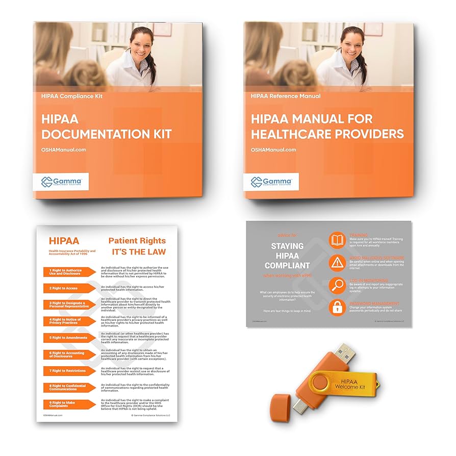 Amazon.com : HIPAA Package for Medical and Dental Offices Including Regulations and Standards Manual (hardcopy) + Policies and Forms (hardcopy and USB) + Training Outline and Test + Resource USB + Posters : Office Products amazon-com-hipaa-package-for-medical-and-dental-offices-including-regulations-and-standards-manual-hardcopy-policies-and-forms-hardcopy-and-usb-training-outline-and-test-resource-usb-posters-office-products