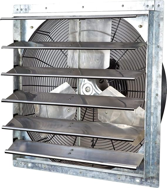 Indoor Air Quality & Fans 12 16 20 24 inch Exhaust Fan Shutter Wall