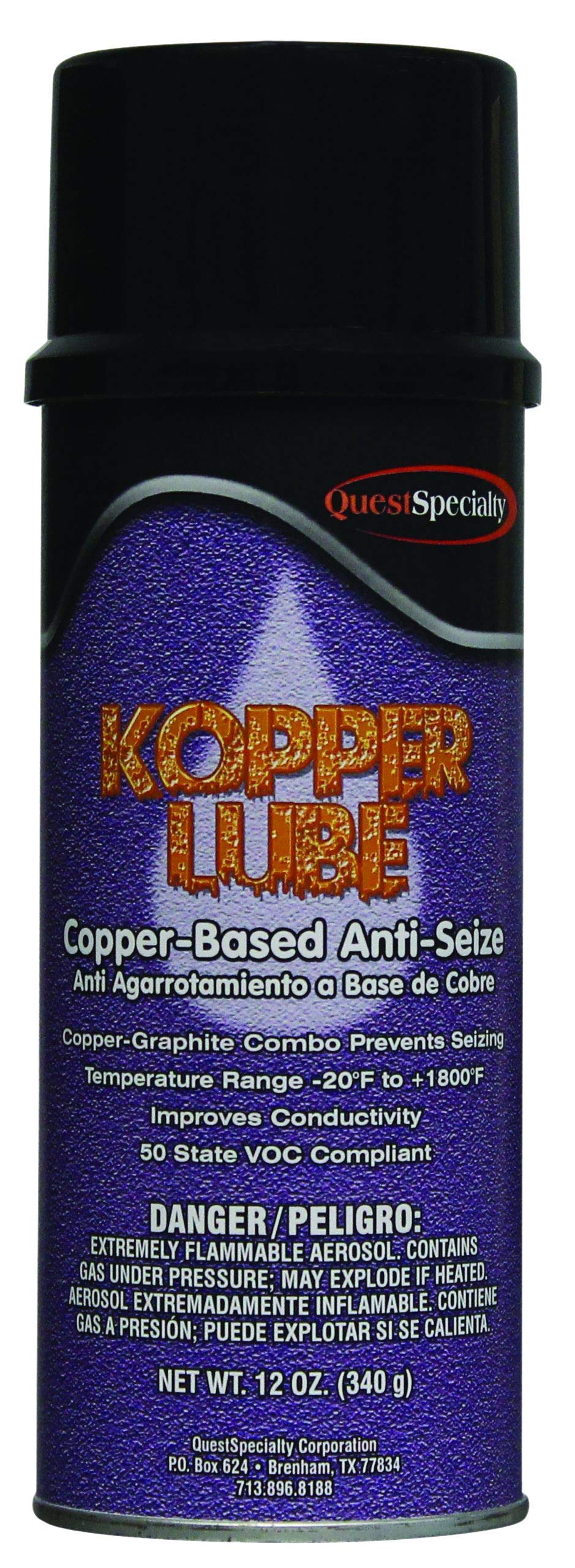 Quest SpecialtyKOPPER LUBE Copper-Based Anti-Seize Lubricant, 1 bottle