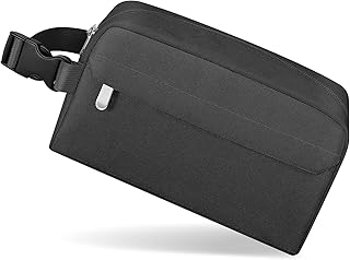 Small Insulated Snack Bag Lunch Box,Collapsible Reusable Small Lunch Bag with Snap Buckle Handle for Beach Travel Picnic,Black 5-Can(3L)