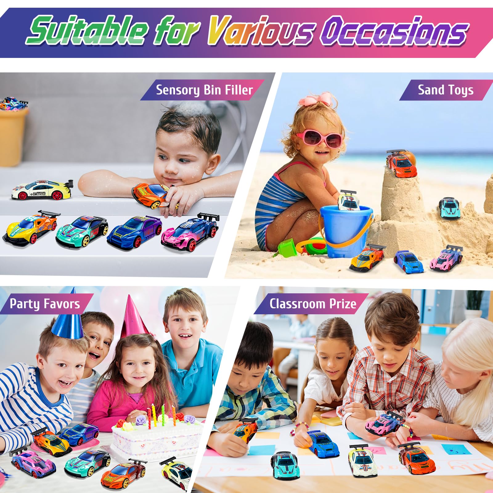 Coches que cambian de color, juguetes de baño para edades de 5 a 7 años, juguetes de piscina, juguetes de agua, juguetes al aire libre para niños de 4 a 8 años, regalos para niños, regalos para 6