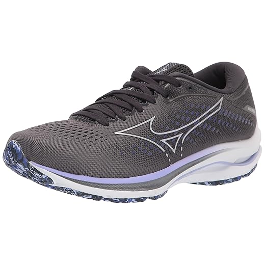 Mizuno Women's Wave Rider 25 | neutral Support Running Shoe |Eco Friendly Materials | Blackened Pearl | US 9