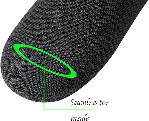 Miniatura 5 de Yomandamor 6 pares de calcetines de tobillo para diabéticos para mujer, sin costuras, sin costuras, 9-11
